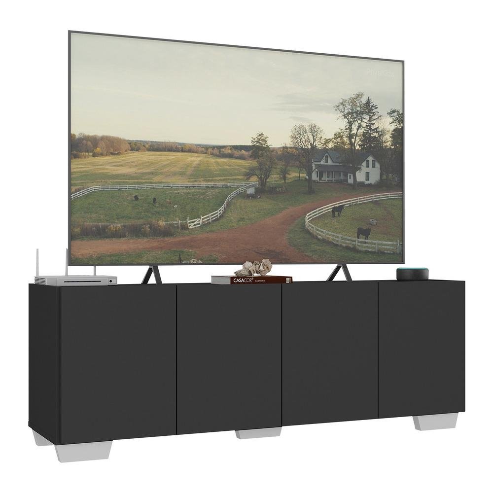Rack para TV ate 50 Polegadas com 4 Portas Multimoveis MP1072