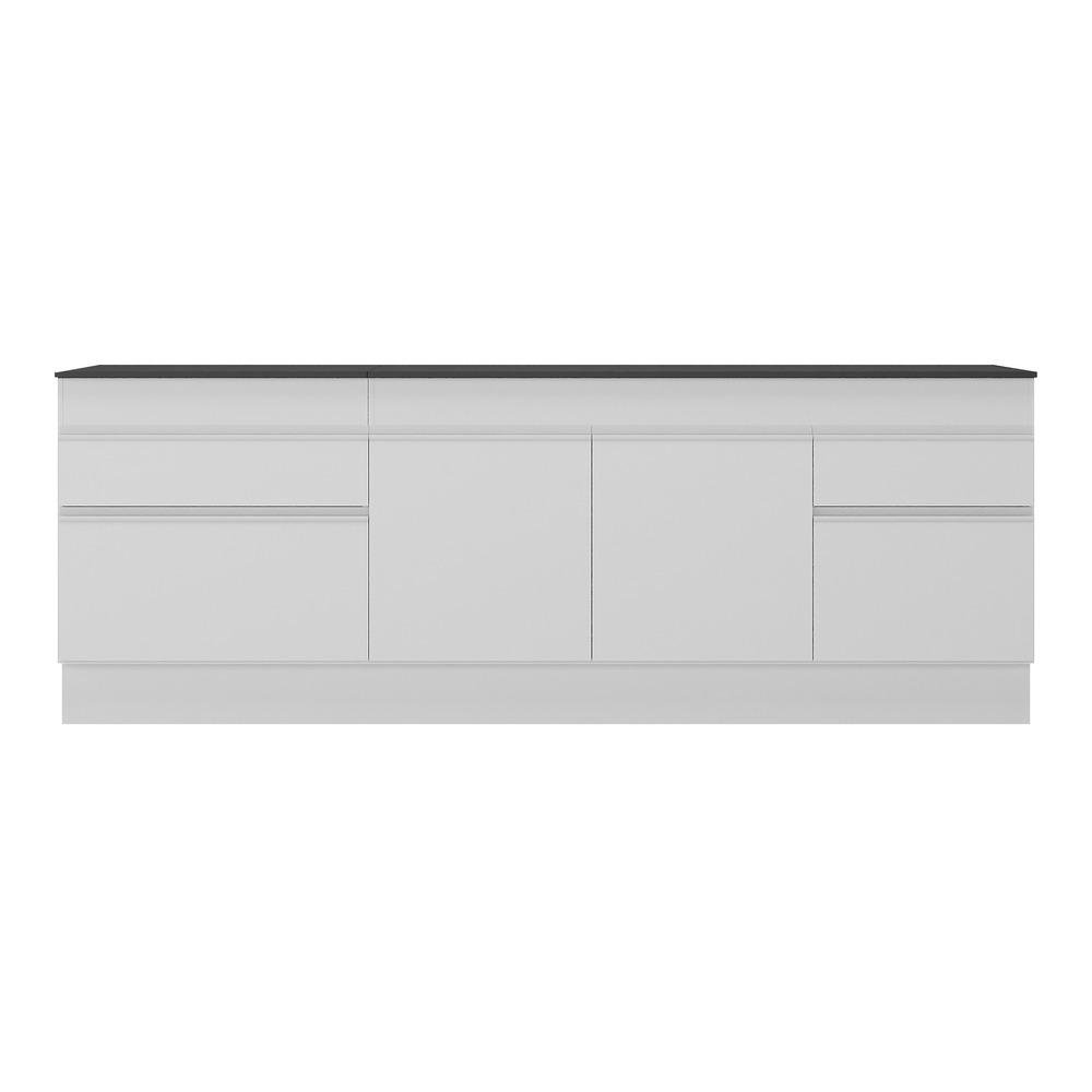 Kit 2 Balcoes com Rodape Gabinete Pia 150 cm e Cooktop 70 cm Veneza Multimoveis MP2108.891