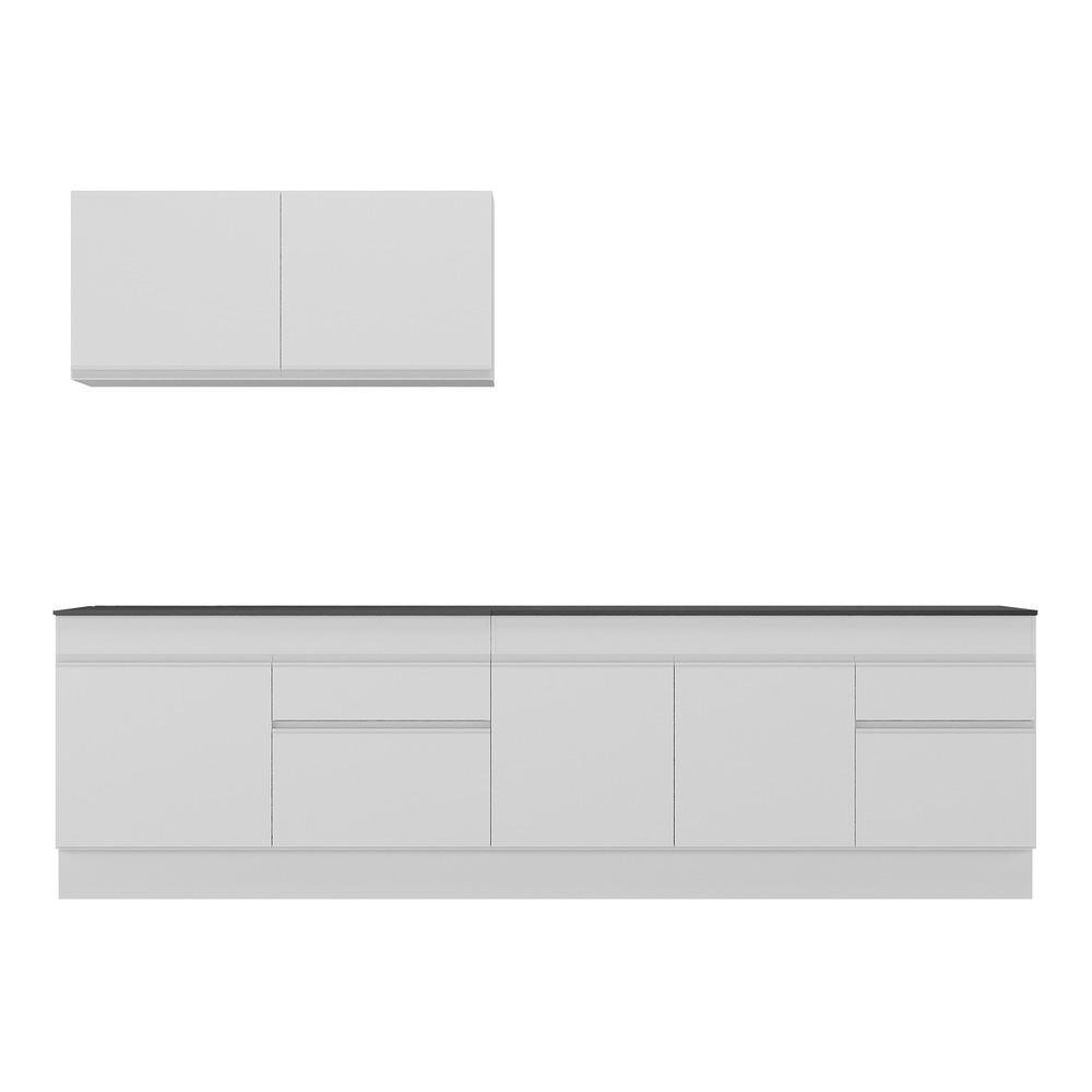 Armario de Cozinha Compacta com Rodape Veneza Multimoveis MP2111.891 Branco