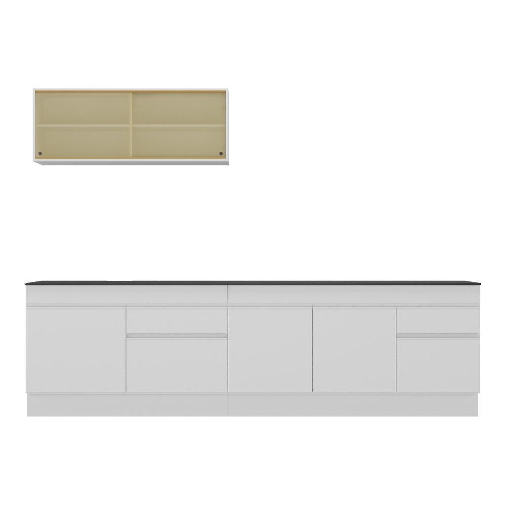Armario de Cozinha Compacta com Rodape Veneza Multimoveis MP2112.891 Branco