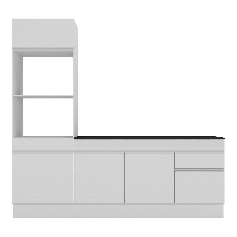 Armario de Cozinha Compacta com Rodape Veneza Multimoveis MP2113.891 Branco