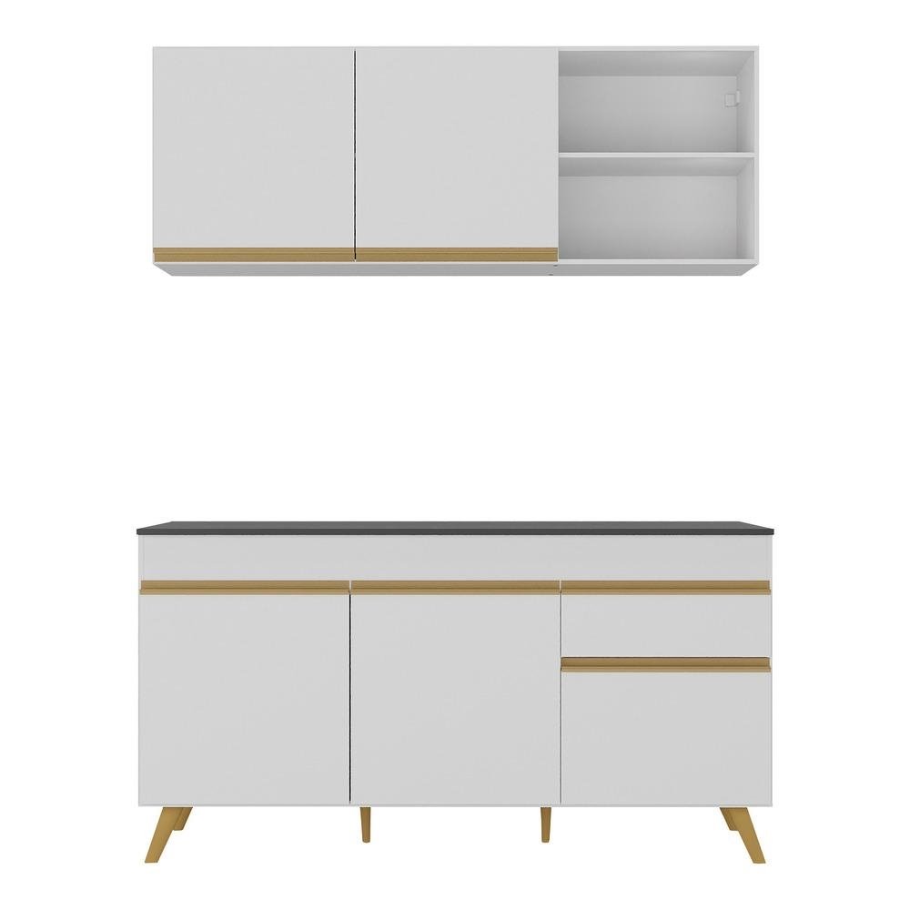 Armario de Cozinha Compacta Veneza Multimoveis MP2142.156 Branco