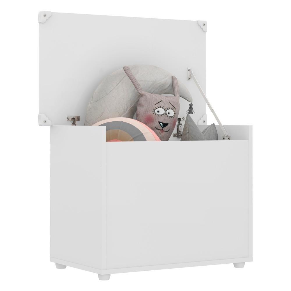 Bau Organizador Caixa de Brinquedos Multimoveis Branco