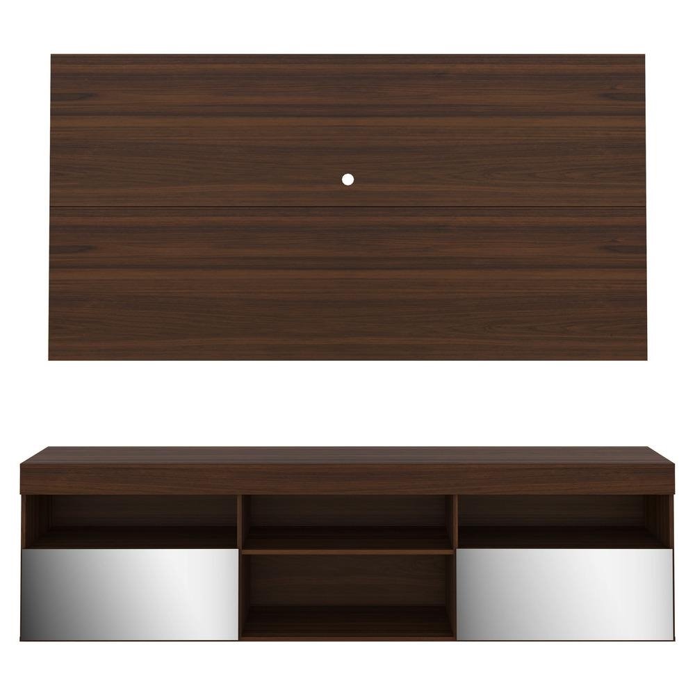 Rack c/ Painel e Suporte TV 65" e Espelho Florida Multimoveis Duna
