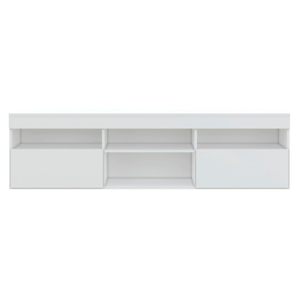 Rack TV 65" Suspenso com 2 Portas Paris Multimoveis Branco