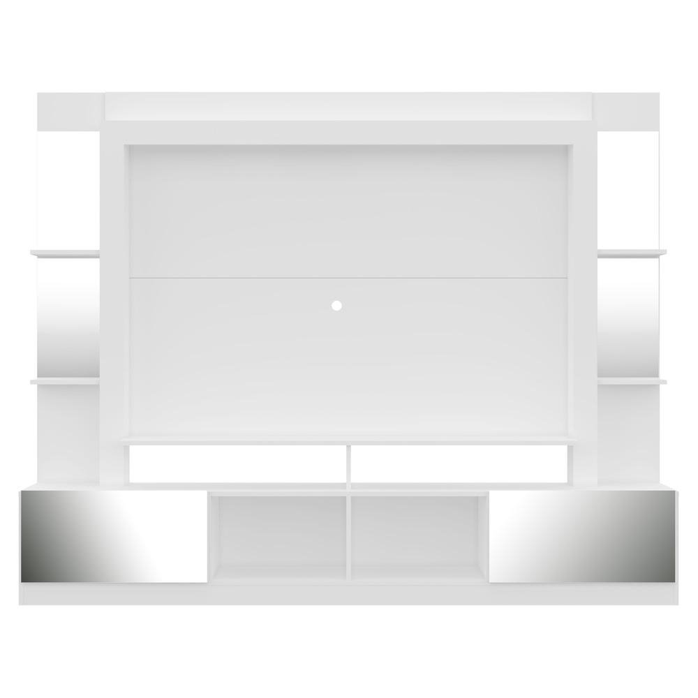 Rack Estante com Painel TV 65" e Espelho Oslo Multimoveis Branco