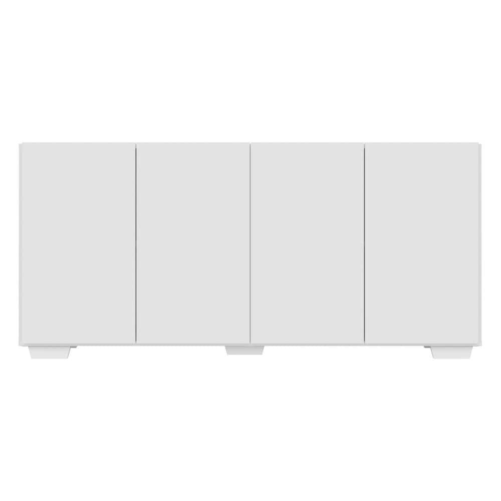 Aparador Buffet 4 Portas com Pes Quadrados Veneza Multimoveis Branco