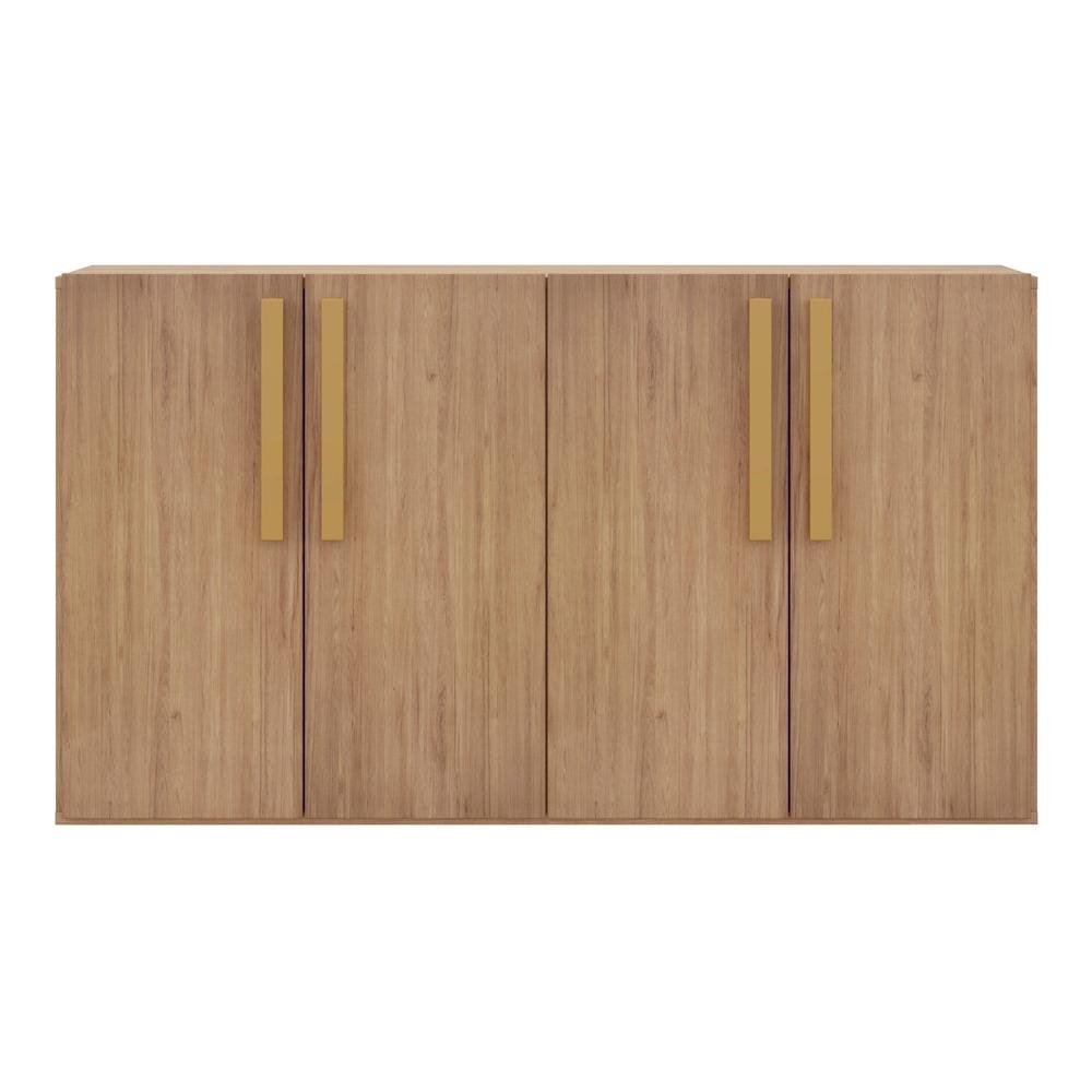 Aparador Buffet 4 portas Viena Multimoveis Rustic/Natural