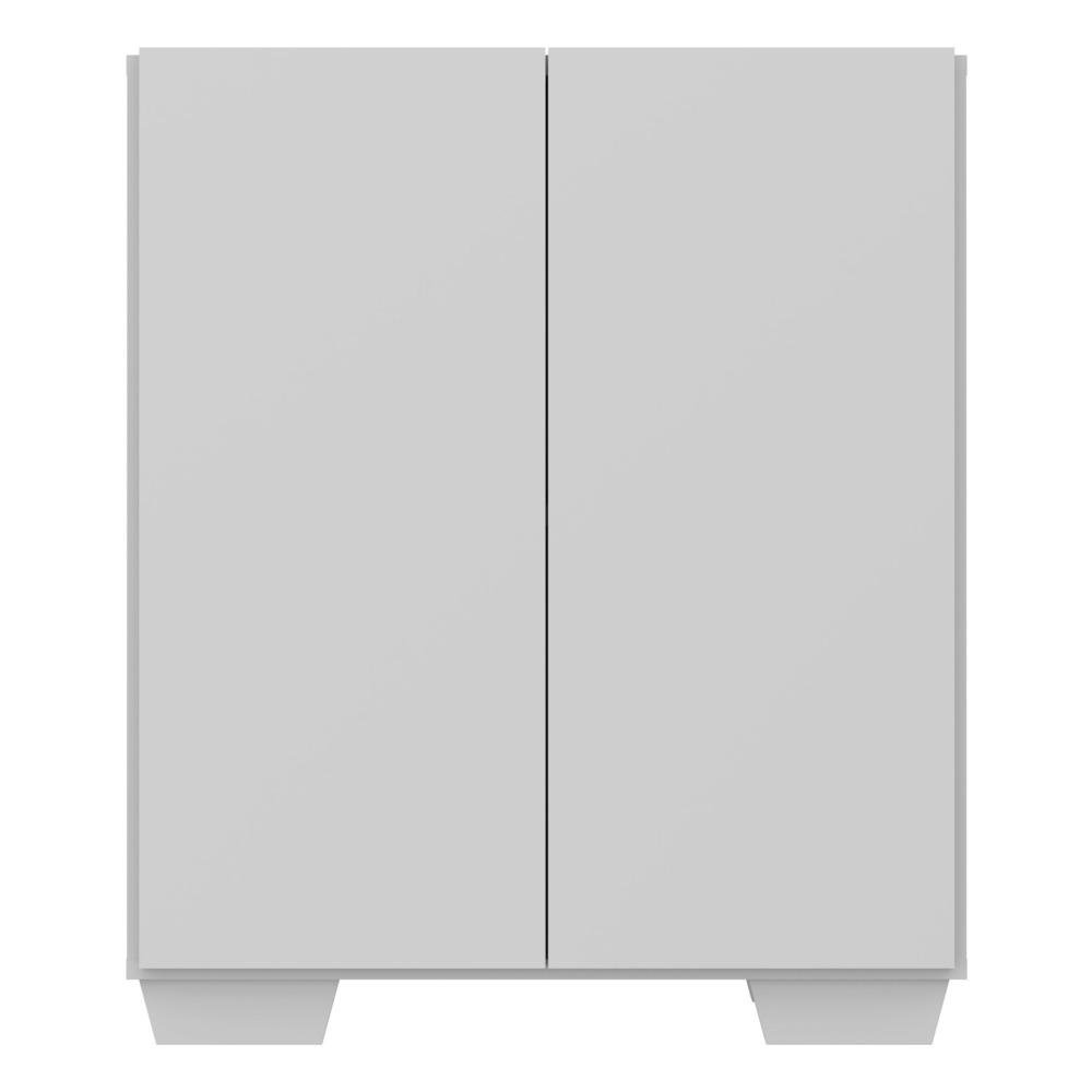 Aparador Cantinho do Cafe com Pes Quadrados e 2 Portas Multimoveis Branco