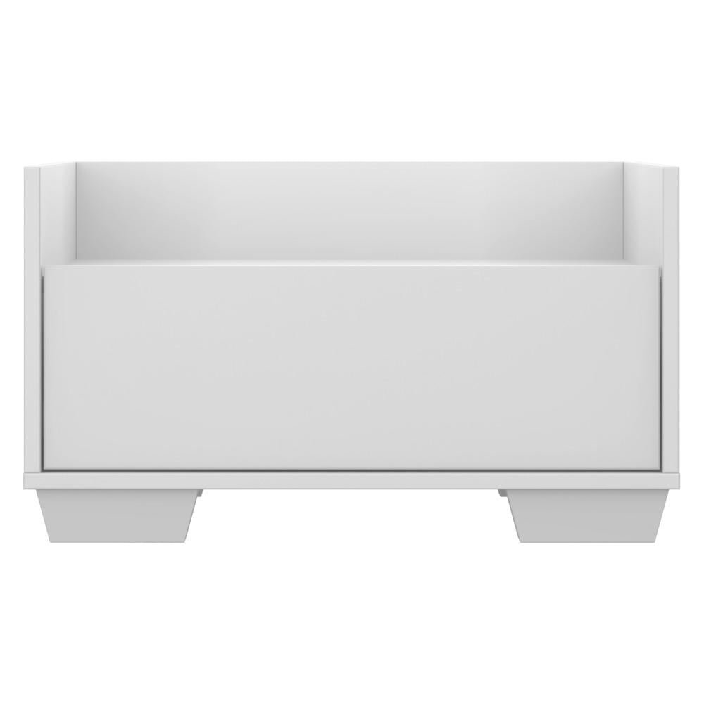 Gabinete Armário Banheiro 60 cm com Pés Quadrados Multimóveis Branco