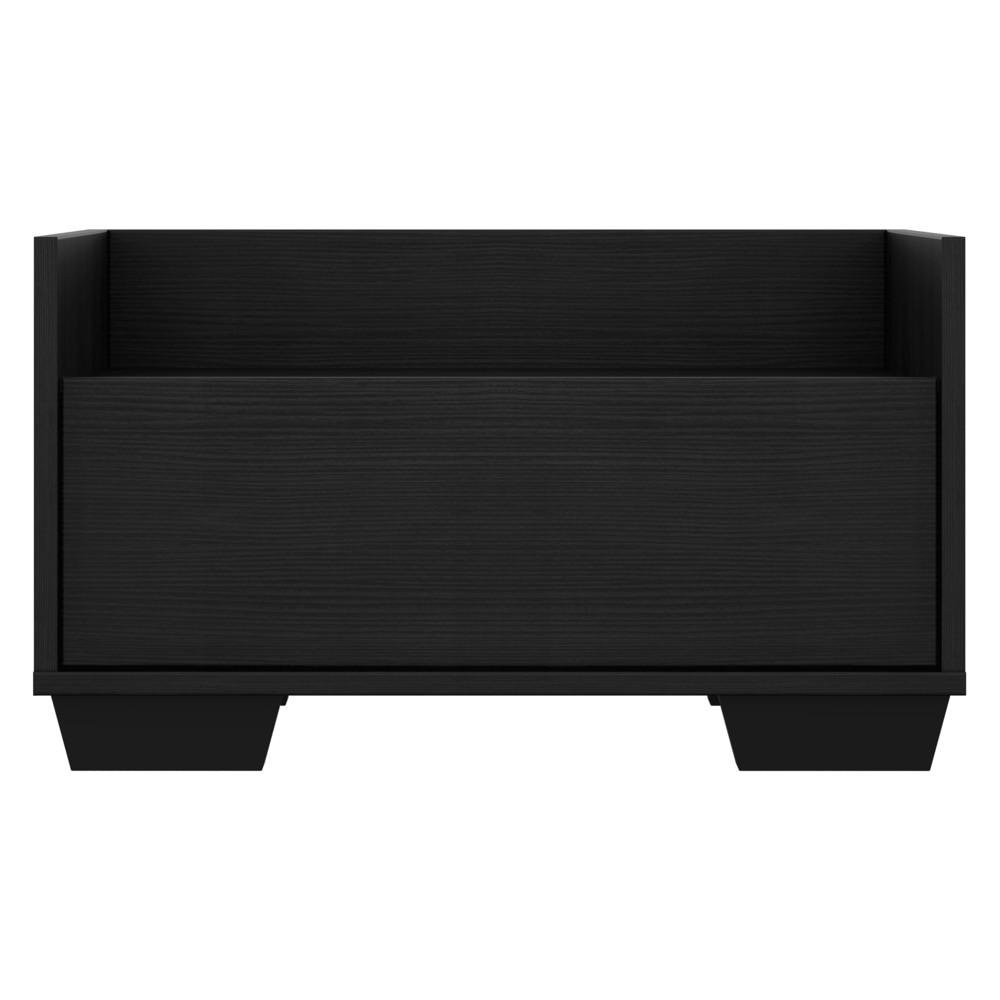 Mesa de Cabeceira 60 cm com Pes Quadrados Multimoveis Preta