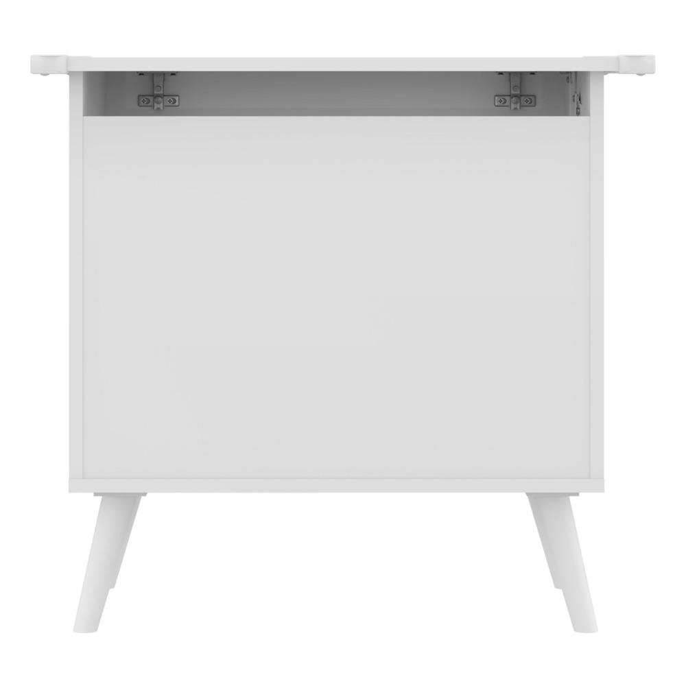 Bau Organizador Caixa de Brinquedos Retro Multimoveis Branco