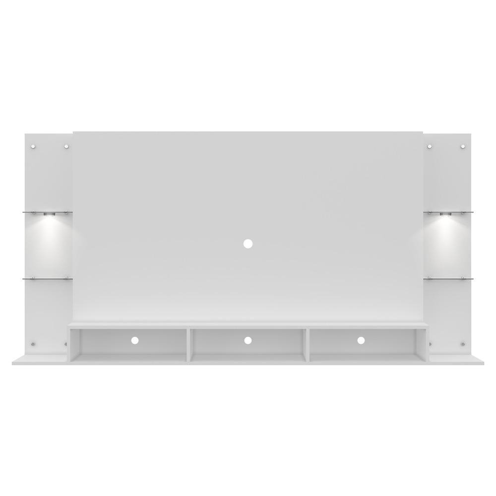 Painel com Suporte TV 65" e 2 Leds Vegas Premium Multimoveis Branco