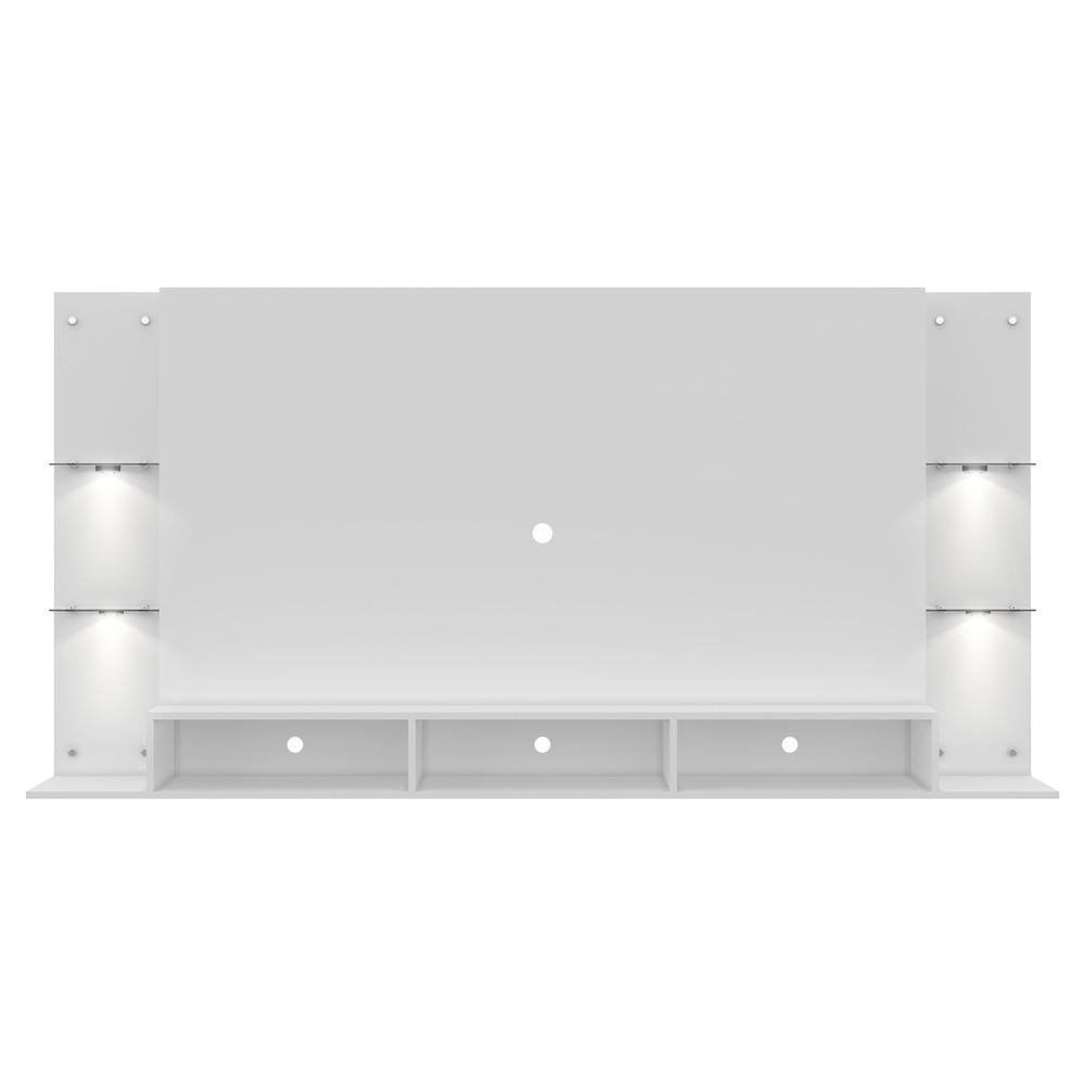 Painel com Suporte TV 65" e 4 Leds Vegas Premium Multimoveis Branco