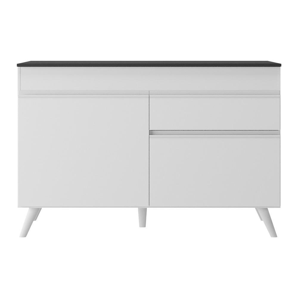 Balcao Cozinha Gabinete Pia 120 cm 2 Portas 1 Gaveta Veneza Multimoveis MP3680.891 Branco