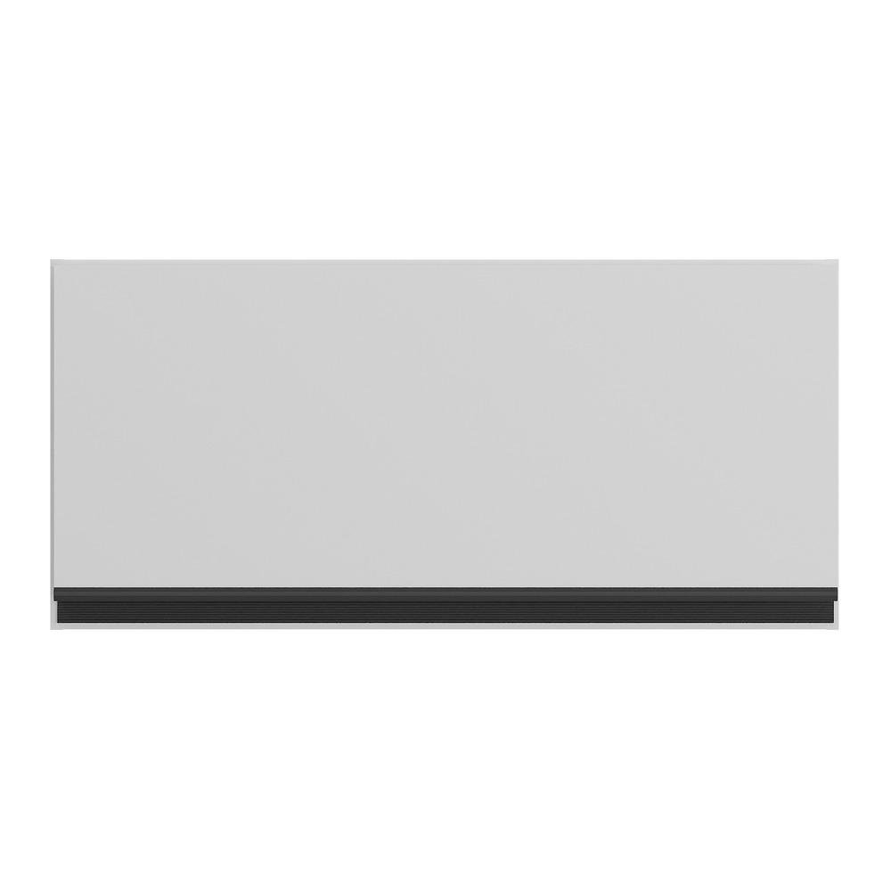 Armario Aereo Cozinha 70 cm 1 Porta Basculante Veneza Multimoveis MP3681.964 Branco/Preto
