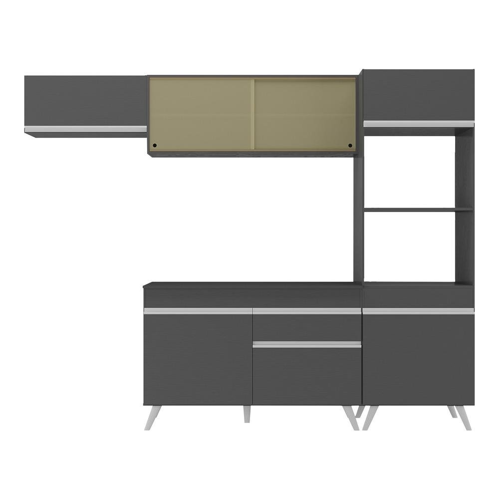Armario de Cozinha Compacta 4 pecas MP3691.898 Veneza Preto