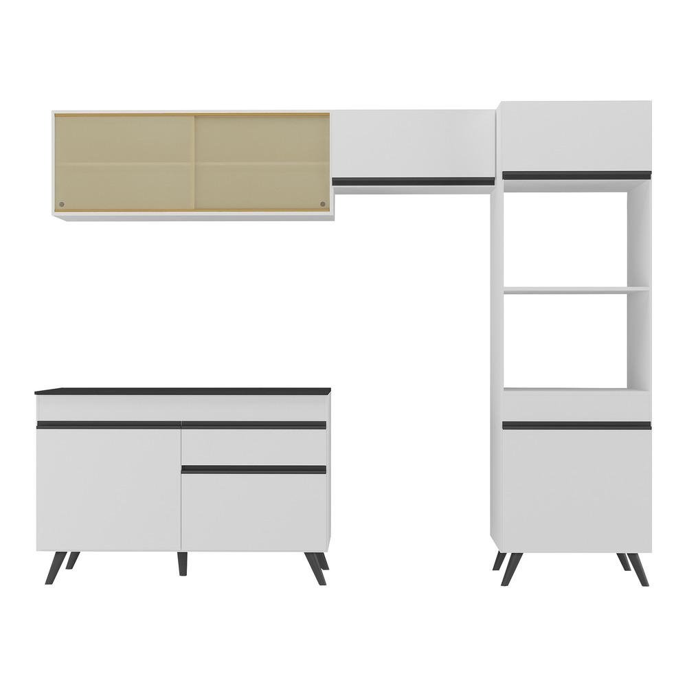 Armario de Cozinha Compacta 4 pecas MP3692.964 Veneza Branco