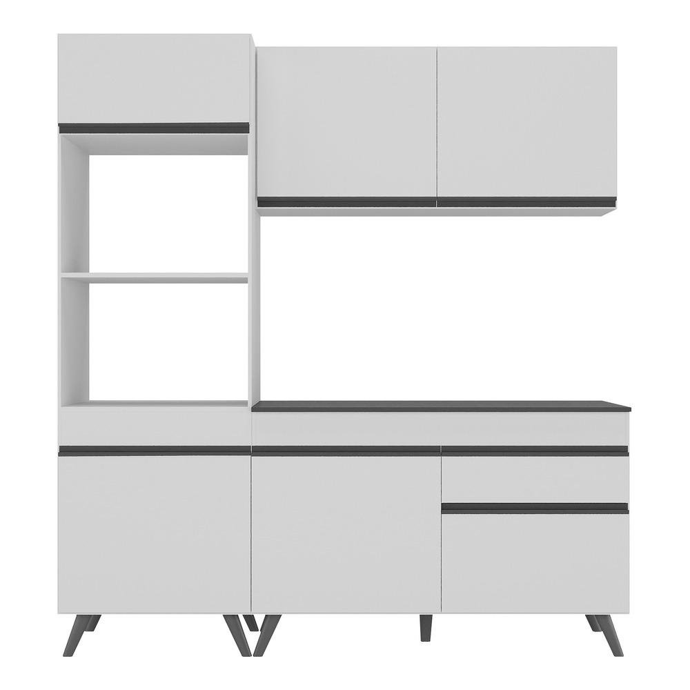 Armario de Cozinha Compacta 3 pecas MP3694.964 Veneza Multimoveis Branco