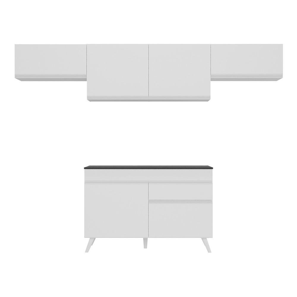 Armario de Cozinha Compacta 4 pecas MP3697.891 Veneza Branco