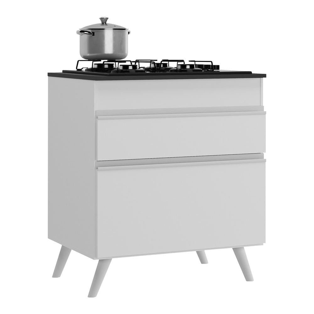 Balcao Cozinha para Cooktop 70 cm 1 Porta 1 Gaveta Veneza Multimoveis MP3706.891 Branco