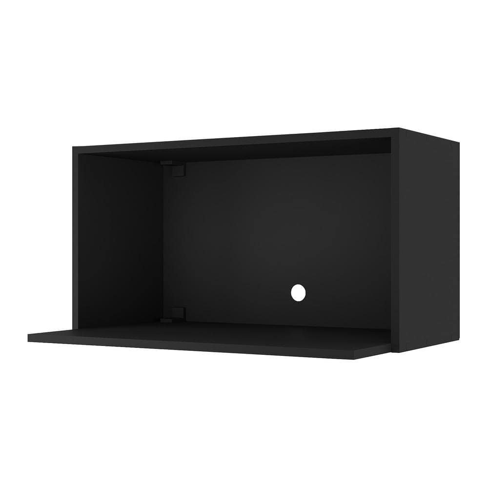 Armário de Cozinha Nicho para Microondas 70 cm Veneza GB Multimóveis MP3737 Preto