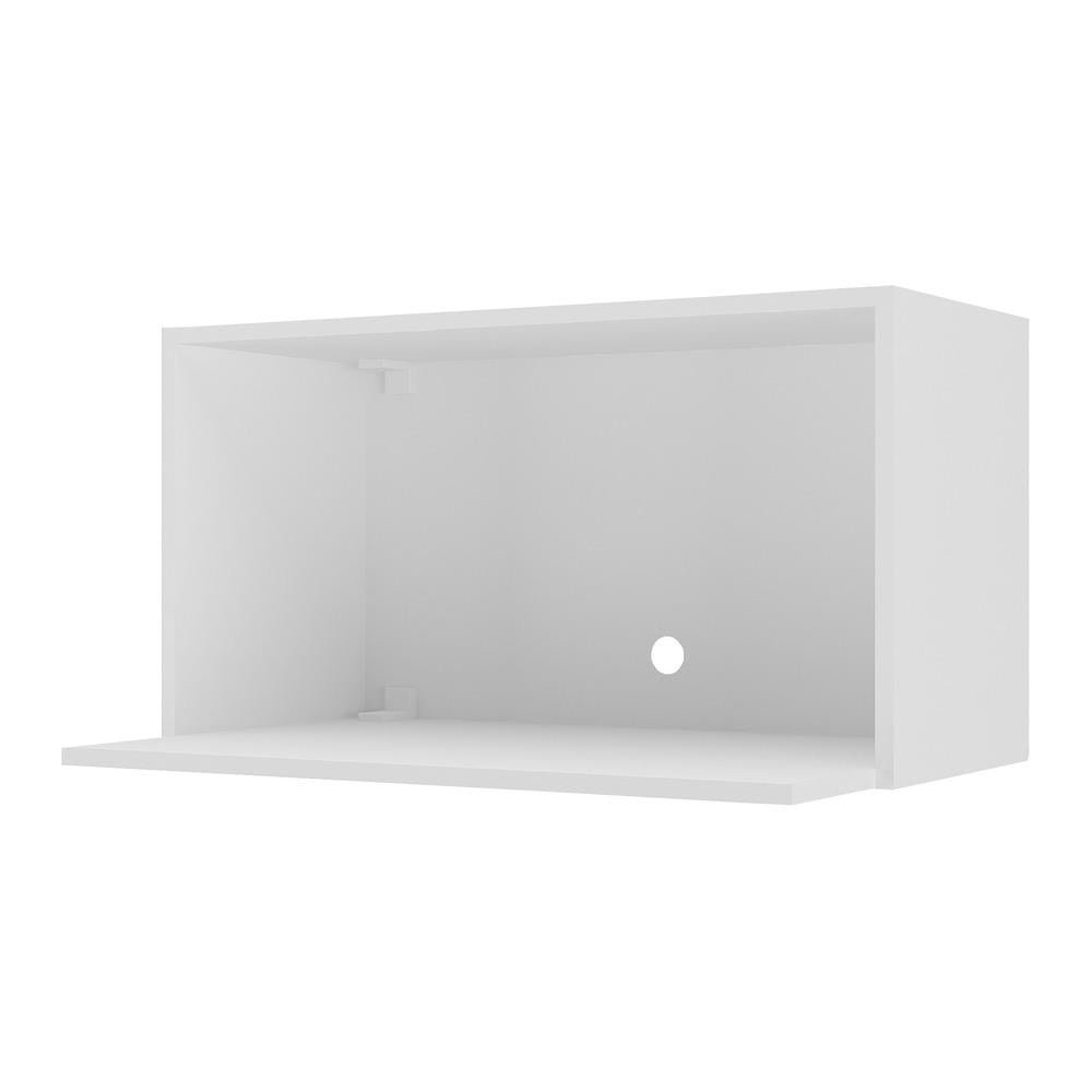 Armário de Cozinha Nicho para Microondas 70 cm Veneza GW Multimóveis MP3737 Branco