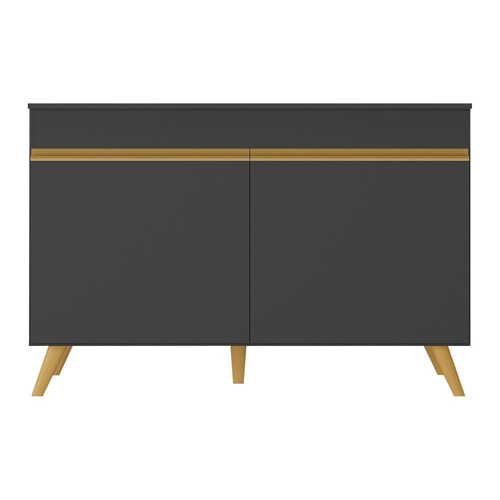 Balcao Cozinha Gabinete Pia 120 cm 2 Portas Veneza Multimoveis MP3738 Preto