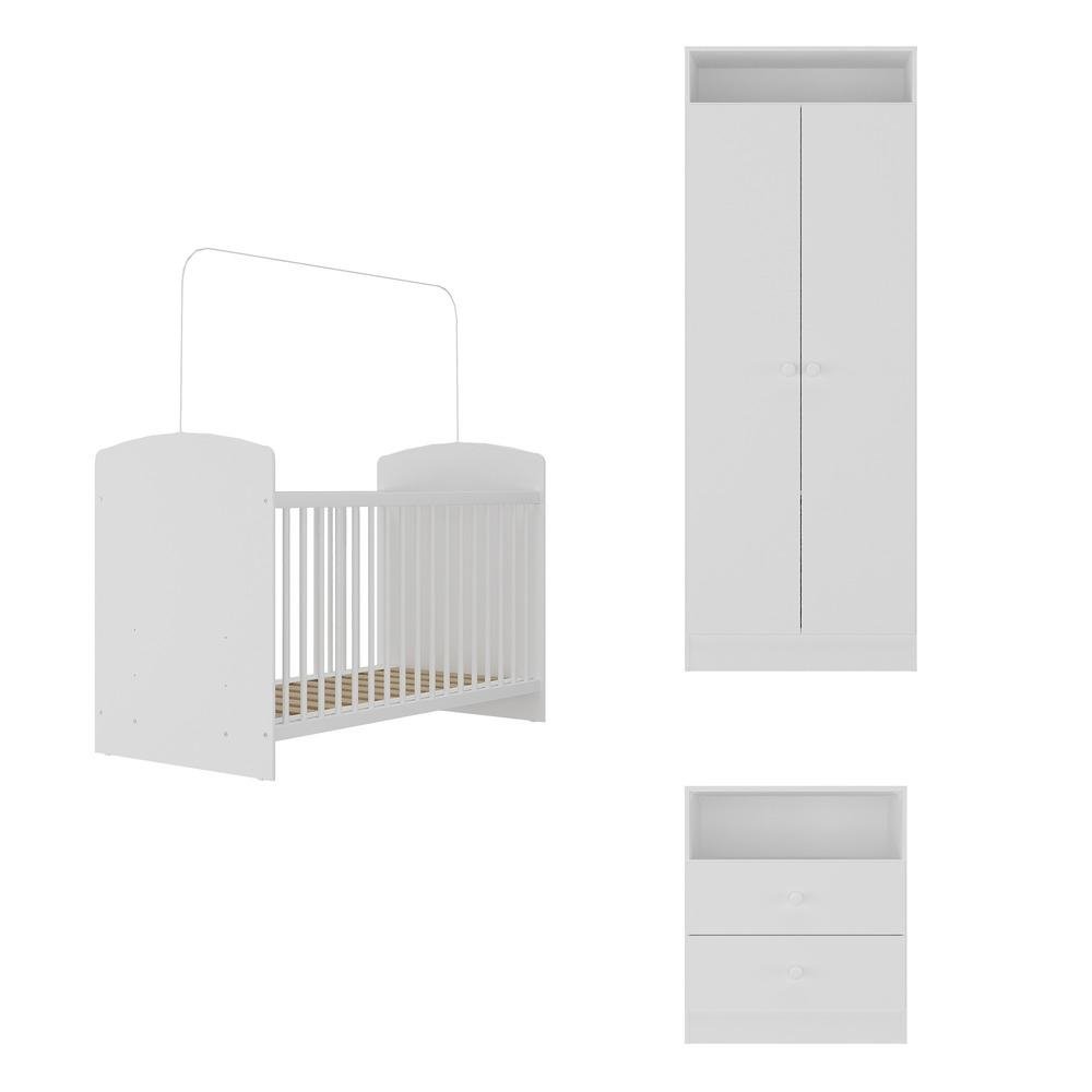 Quarto Infantil Completo Docura Multimoveis Branco