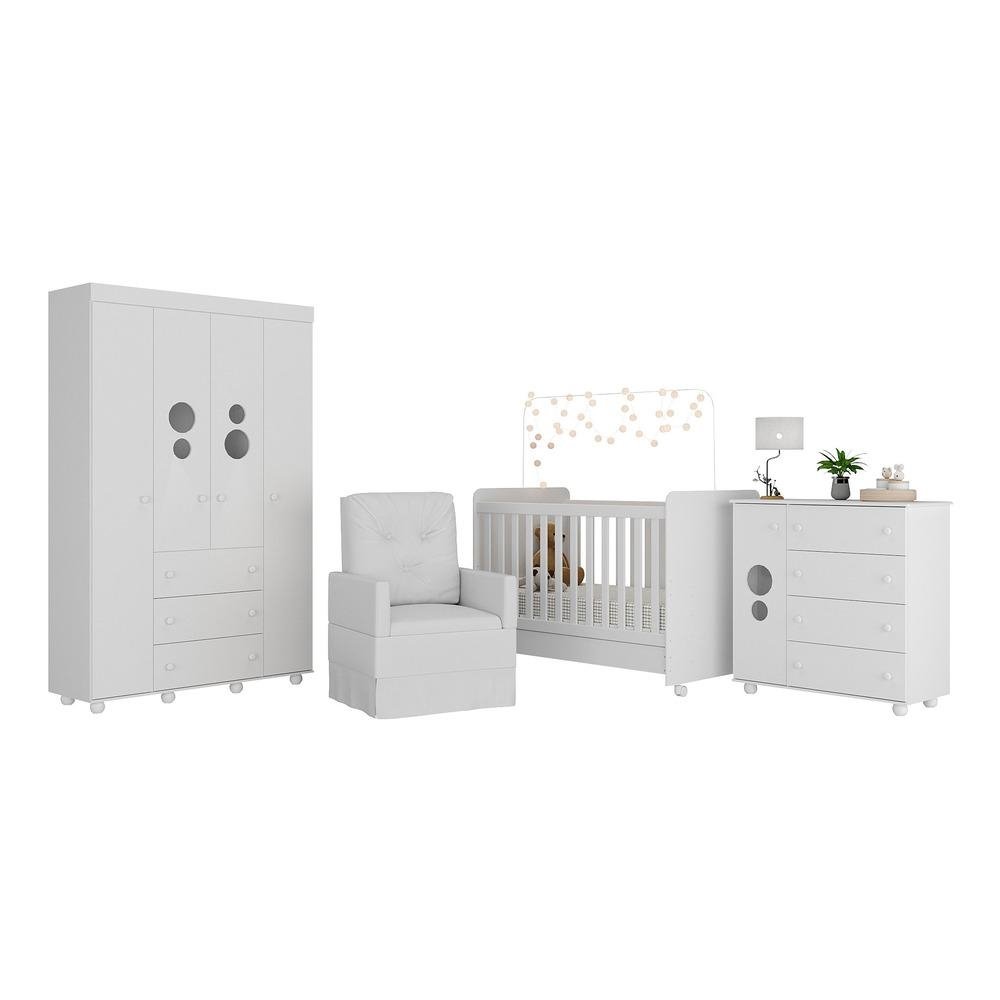 Quarto Completo com Poltrona de Amamentacao Pimpolho Multimoveis MP4073
