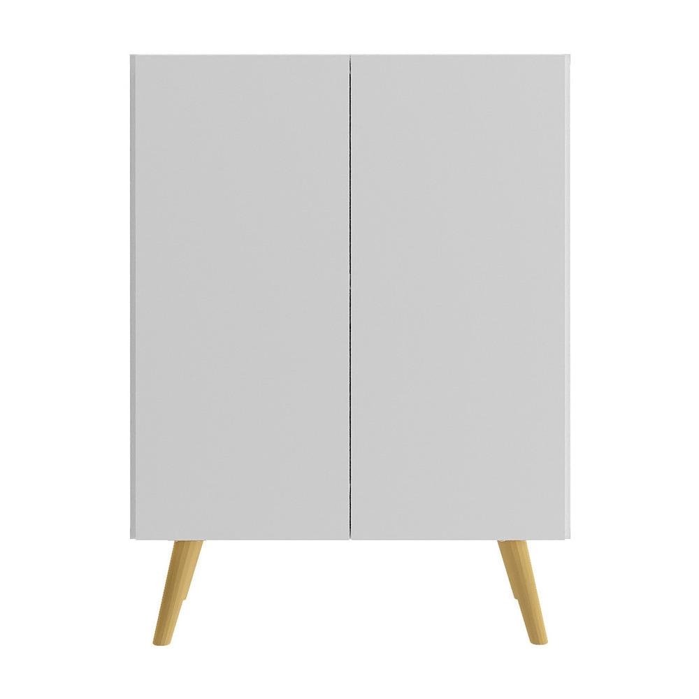 Gabinete Banheiro 2 Portas Retro 63cm Multimoveis MP5006 Branco/Natural