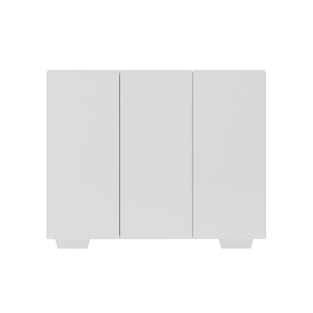 Armario Lavanderia com 3 Portas 90 cm Multimoveis MP5034 Branco