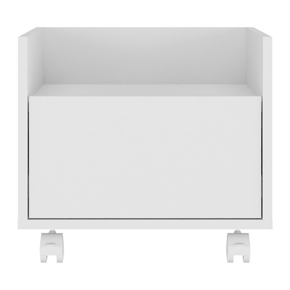 Gabinete Armário Banheiro 40 cm com Rodízios Multimóveis MP5035 Branco