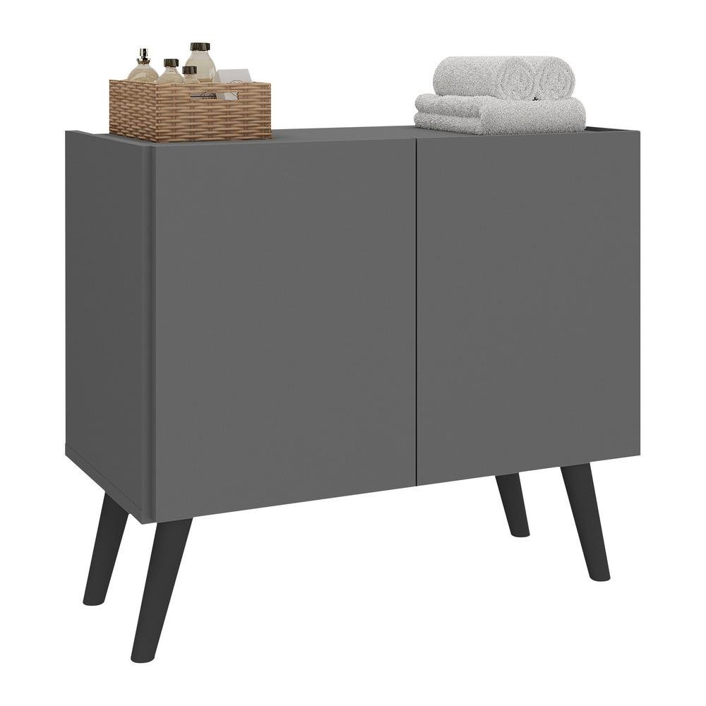 Gabinete Armario de Banheiro 62,5cm Retro 2 Portas Multimoveis MP5045