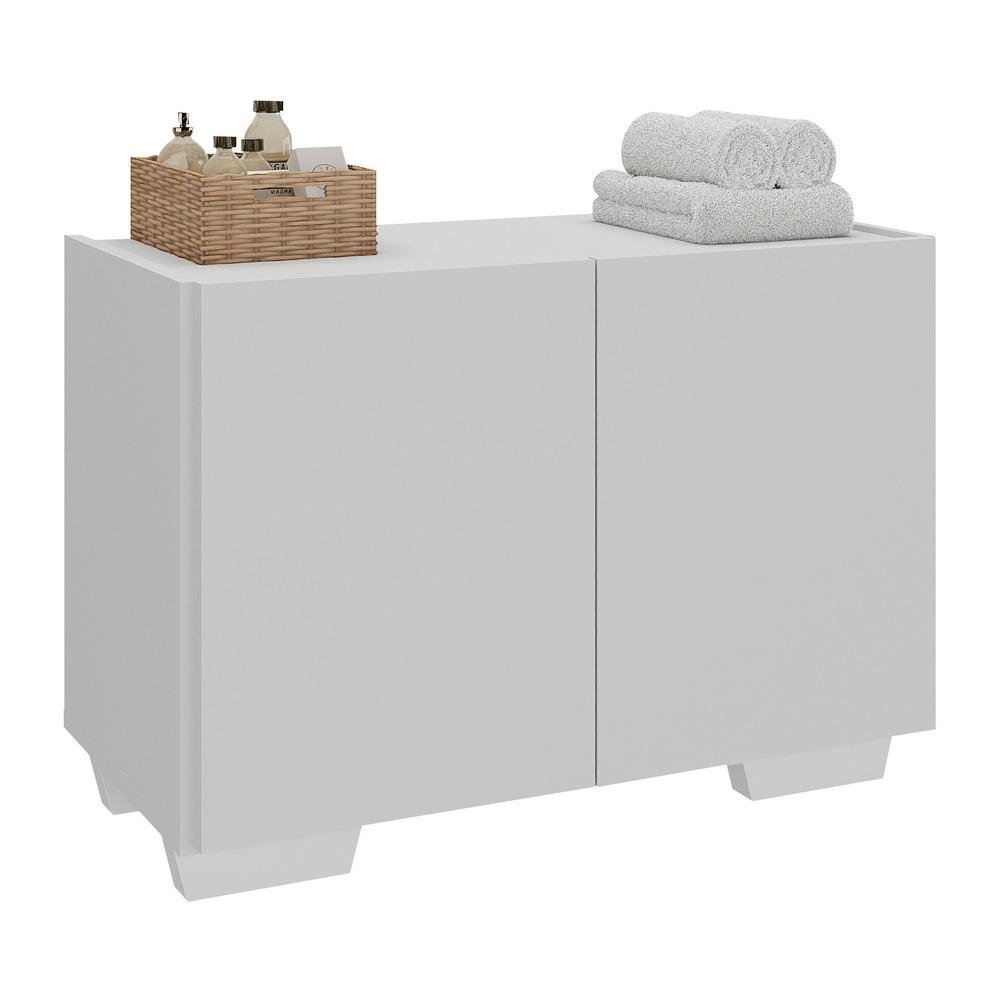 Gabinete Armario de Banheiro 62,5cm 2 Portas com Pes Multimoveis MP5046