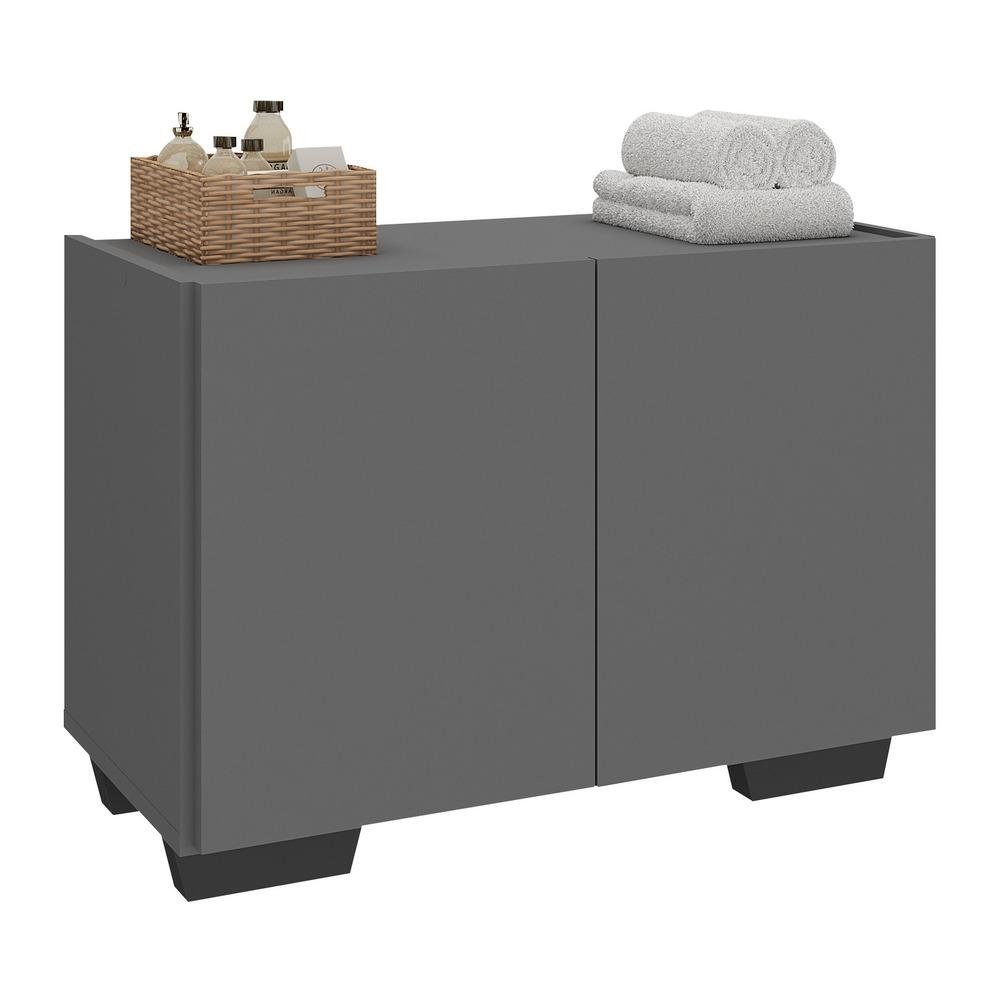 Gabinete Armario de Banheiro 62,5cm 2 Portas com Pes Multimoveis MP5046