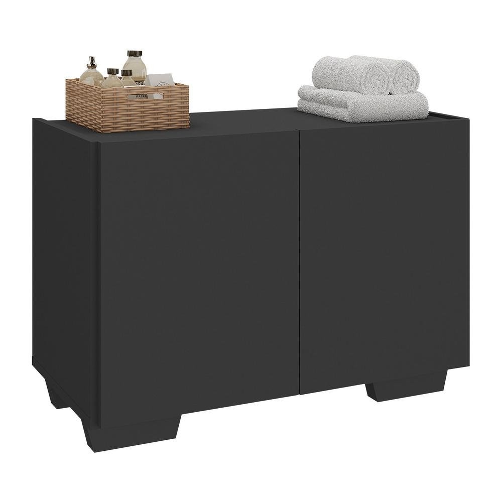 Gabinete Armario de Banheiro 62,5cm 2 Portas com Pes Multimoveis MP5046