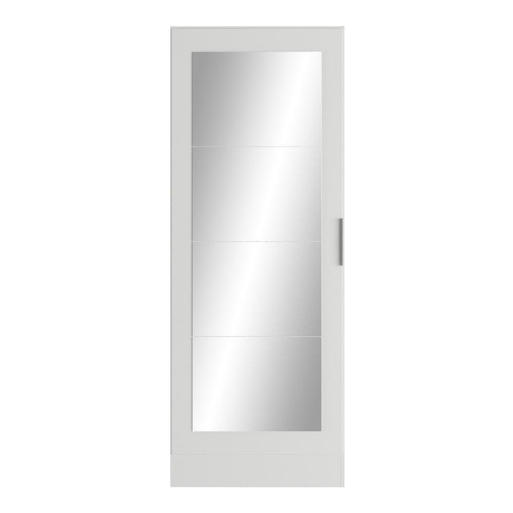 Sapateira 1 Porta com Espelho Jade Multimoveis Branca