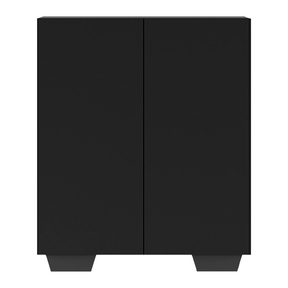 Sapateira 2 Portas Nina Multimoveis Preta