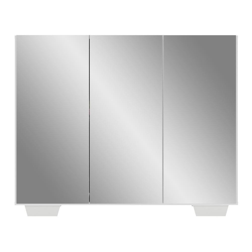 Sapateira com Espelho 3 Portas Nina Multimoveis MP6023 Branca