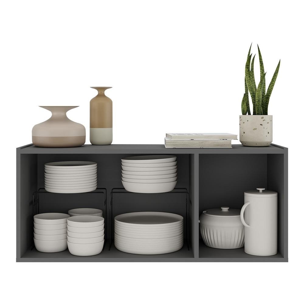 Aparador Buffet Suspenso com Espelhos 3 Portas Multimoveis MP8004
