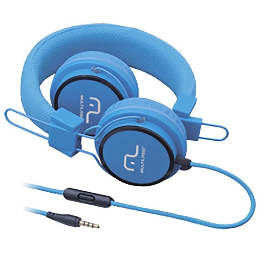 Fone De Ouvido Multilaser Com Microfone Headfun Azul P2 - PH089 | eFácil