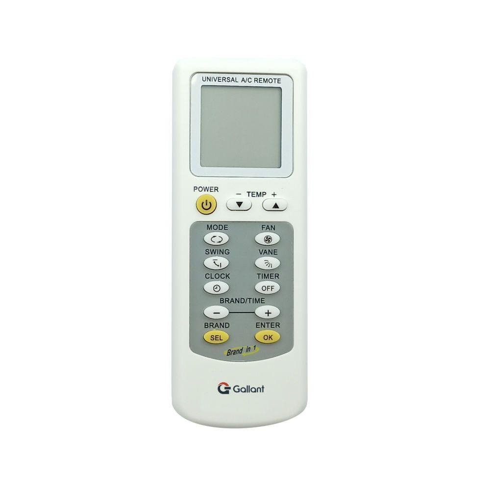 Controle Remoto Universal Gallant Branco Multifuncoes Ar-Condicionado - (KT-B03)