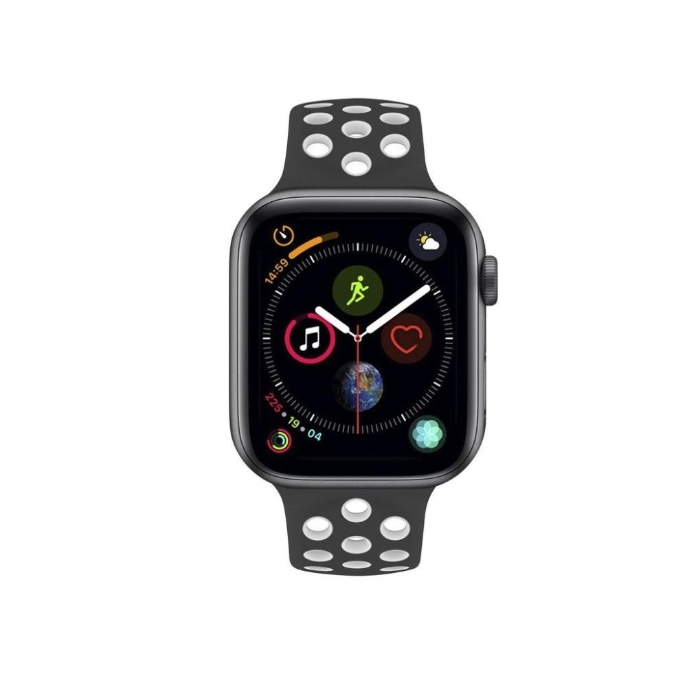 Pulseira para Apple Watch 38mm/40mm - Armor Running - Preto e Branco- Gshield