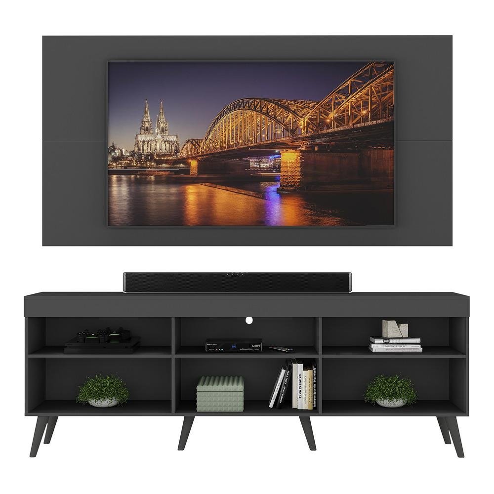Rack com Painel e Suporte TV 65" Retro Florida Up Multimoveis V1043