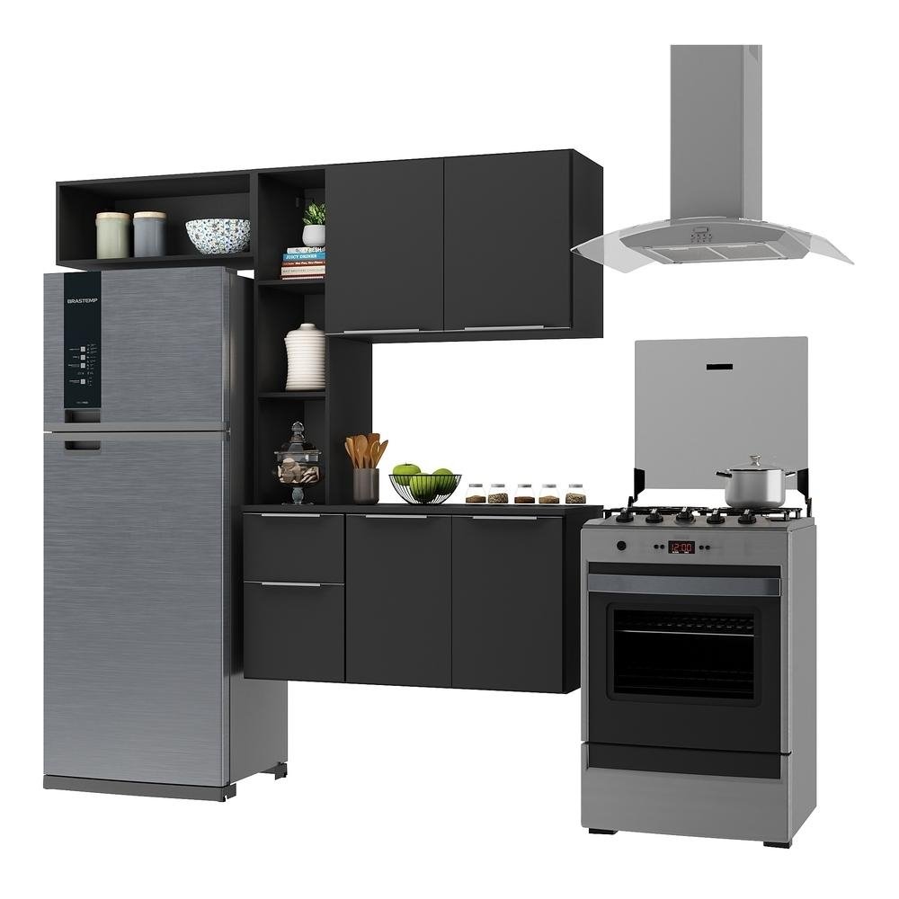 Armario de Cozinha Compacta com Balcao Sofia Multimoveis V2006