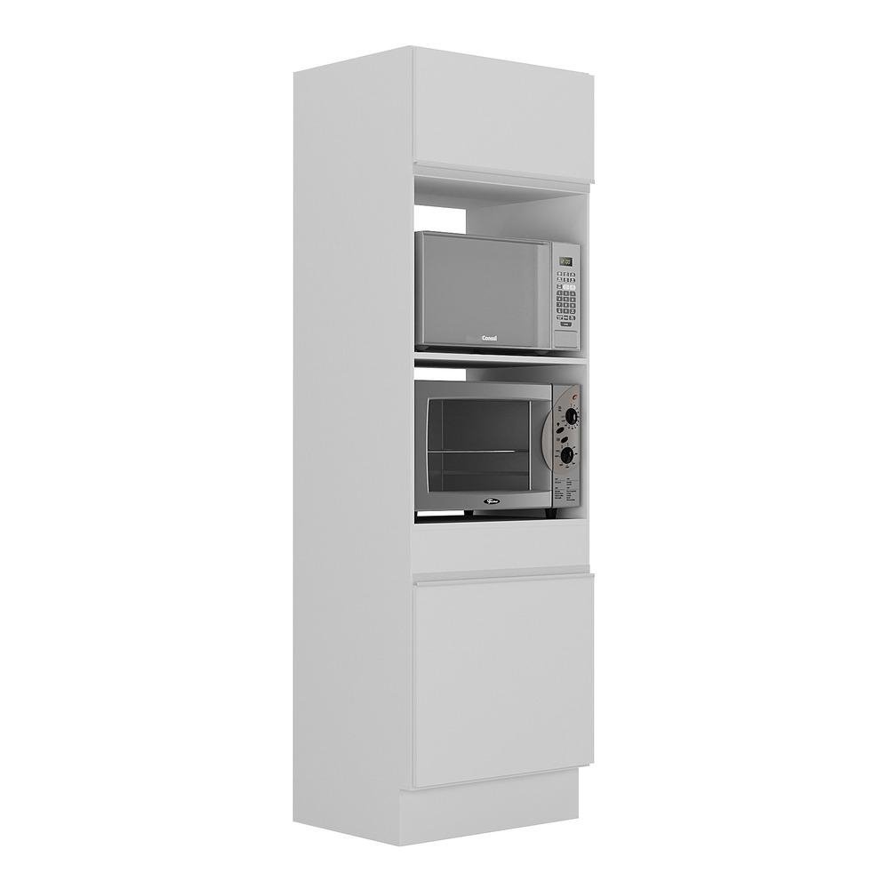 Paneleiro 2 Portas 63cm com Rodape para Forno e Microondas Veneza Multimoveis V2116