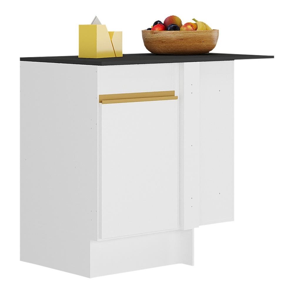 Balcao Cozinha de Canto com Rodape 1 Porta Veneza Multimoveis V2120