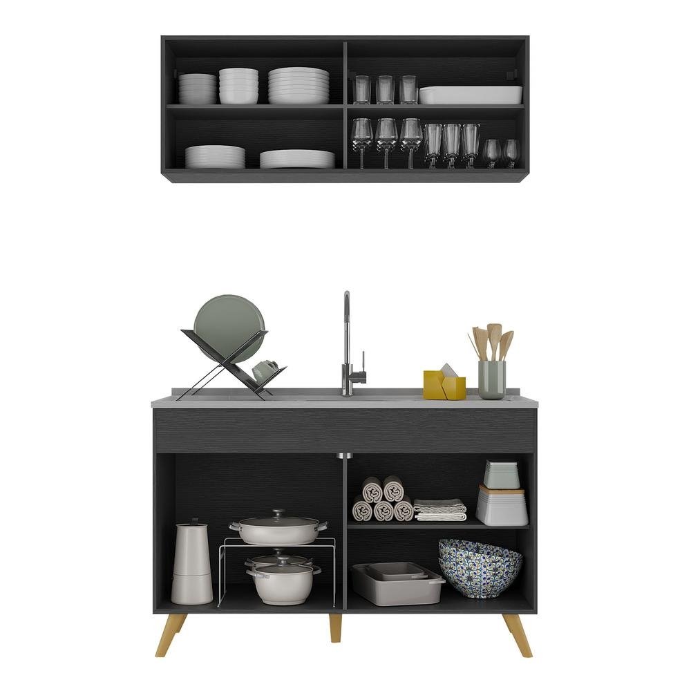 Armario de Cozinha Compacta 120cm Veneza Multimoveis V2140