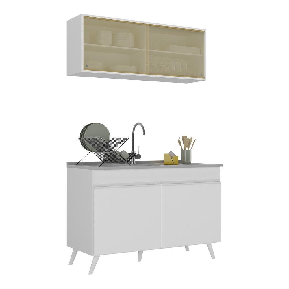 Armario de Cozinha Compacta 120cm Veneza Multimoveis V2140